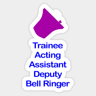 Trainee Bell Ringer Clothing Sticker